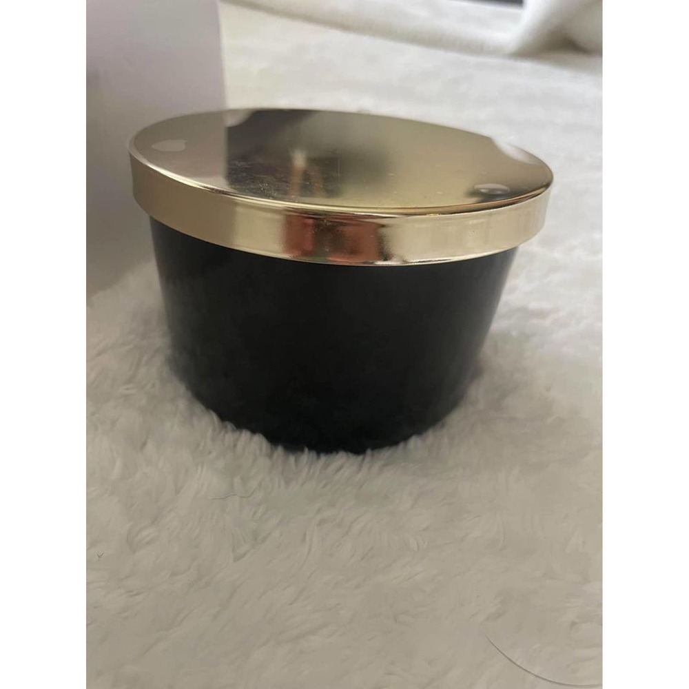Beautiful and Glam Z Gallerie Black Ceramic Containers With Gold metal Lids